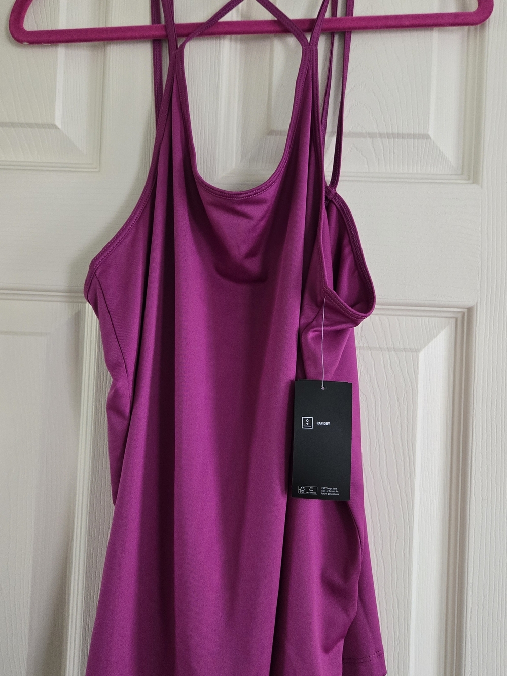 Ideology Double-Strap Fuchsia Tank Top